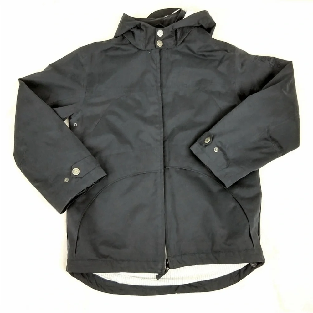 Burberry Black Raincoat with High Collar and Full-Length Zipper
